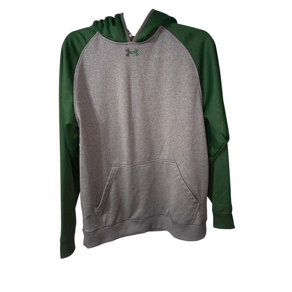 Under Armour Green and Gray Hoodie Adult Medium